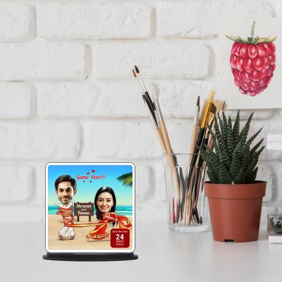 Couple Wedding Caricature Customized With Name, Date & Photo Weeding Invitations Caricature Best Wedding Gift for Friend Couple Wedding Decor Caricature